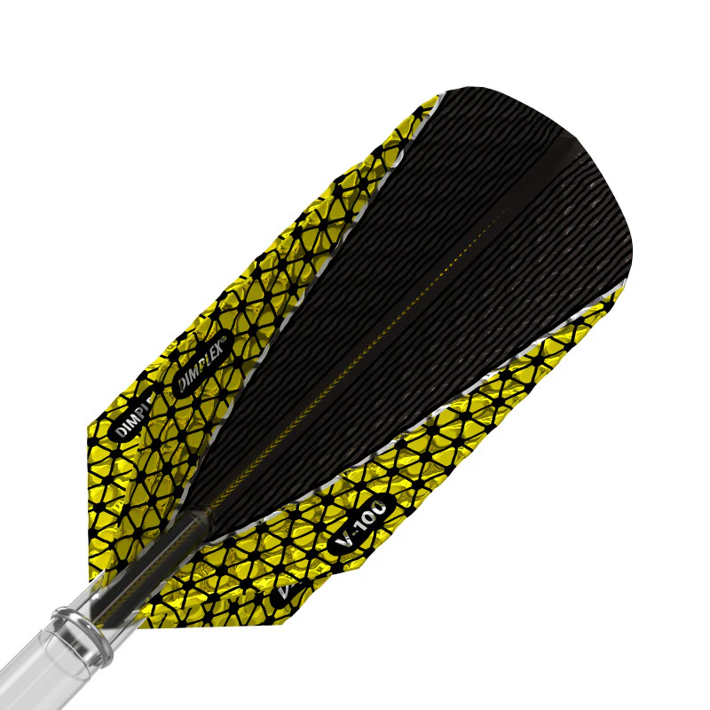 Viper Dimplex Dart Flights Slim Metallic Gold V-100 Series - Image 2