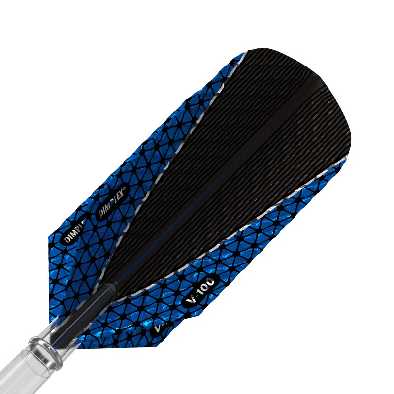 Viper Dimplex Dart Flights Slim Metallic Royal Blue V-100 Series - Image 2
