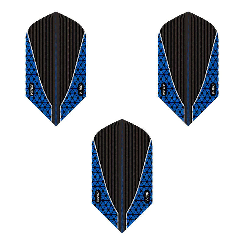 Viper Dimplex Dart Flights Slim Metallic Royal Blue V-100 Series - Image 3