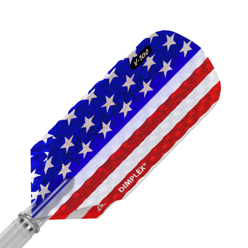 Viper Dimplex Dart Flights Slim American Flag Metallic Vertical - Image 2