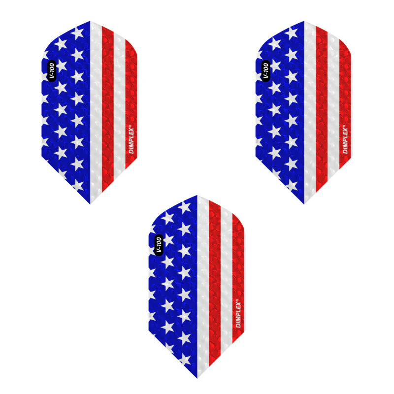 Viper Dimplex Dart Flights Slim American Flag Metallic Vertical - Image 3