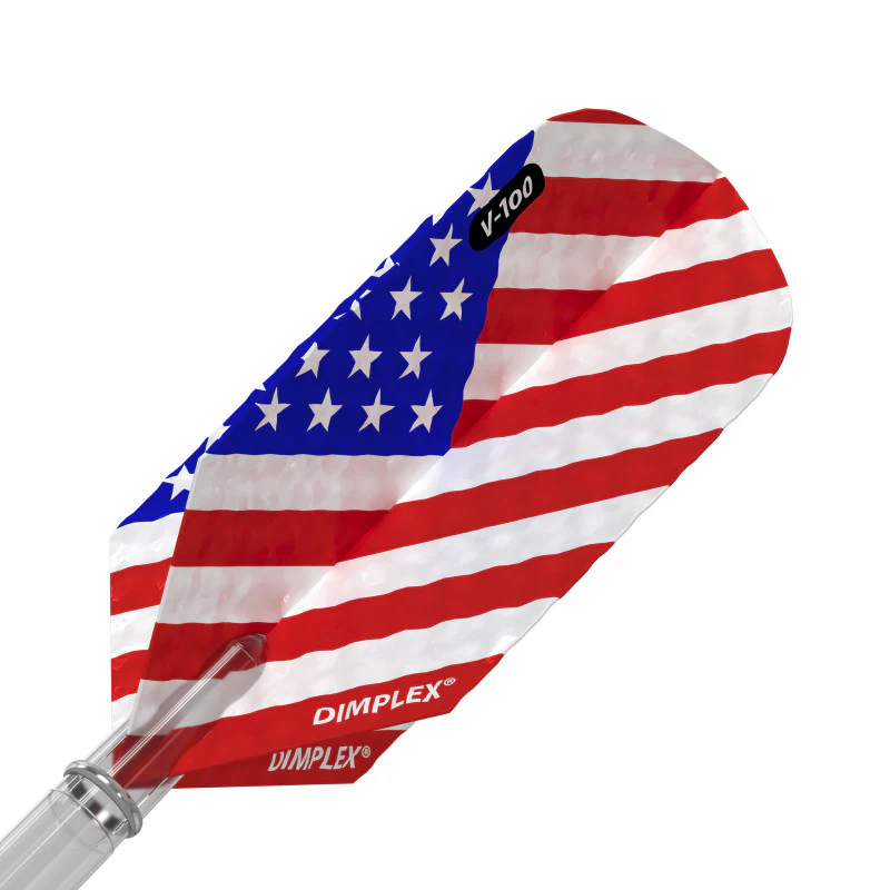 Viper Dimplex Dart Flights Slim American Flag Angled - Image 3