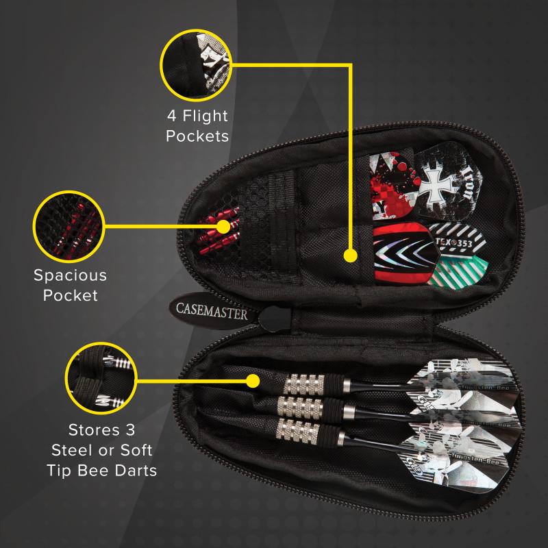 Casemaster Super Bee Black Dart Case - Image 3
