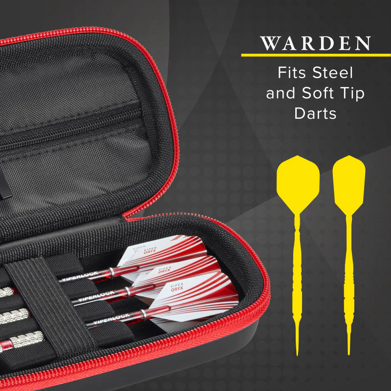 Casemaster Warden Dart Case with Red Zipper - Image 2
