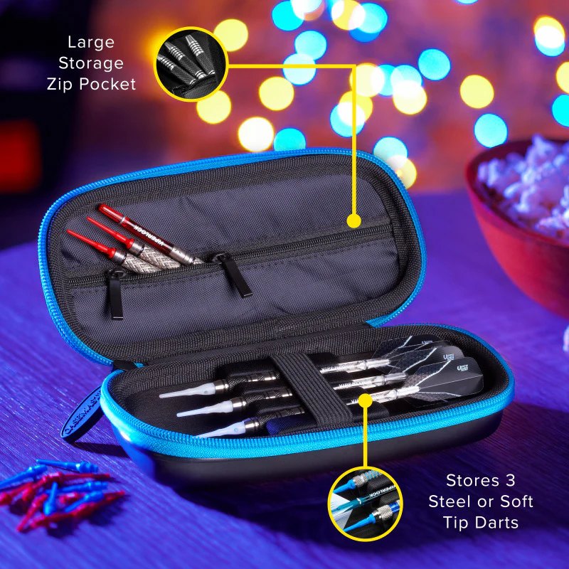 Casemaster Warden Dart Case with Blue Zipper - Image 3