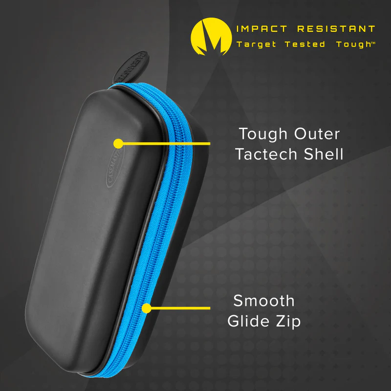 Casemaster Sentry Dart Case with Blue Zipper - Image 4