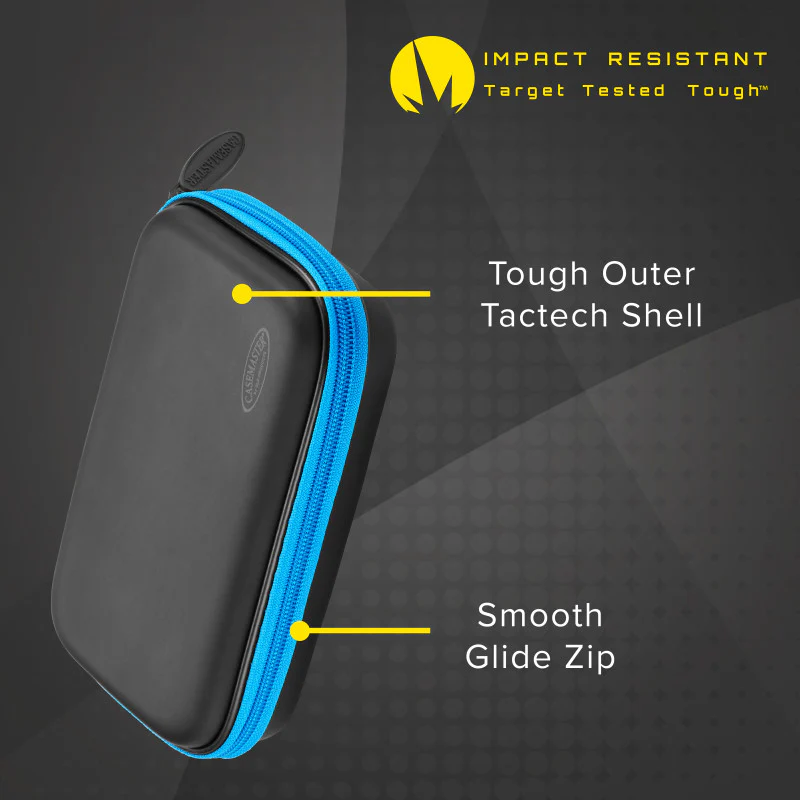 Casemaster Sentinel Dart Case with Blue Zipper - Image 4