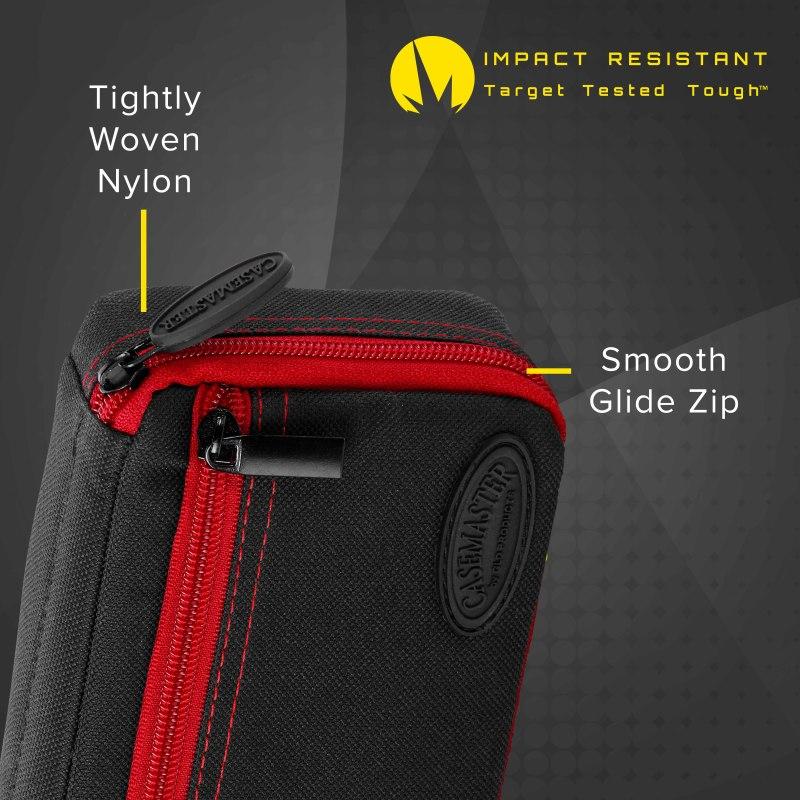 Casemaster Plazma Dart Case Black with Ruby Zipper - Image 4
