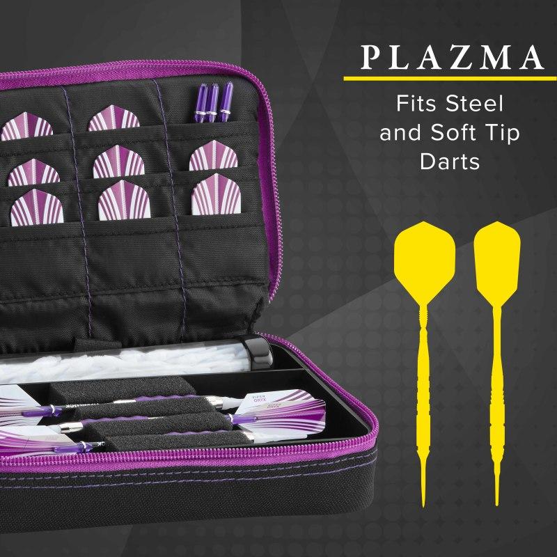 Casemaster Plazma Dart Case Black with Amethyst Zipper - Image 2