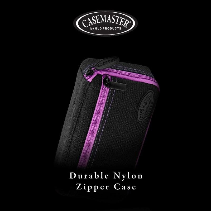 Casemaster Plazma Dart Case Black with Amethyst Zipper - Image 5
