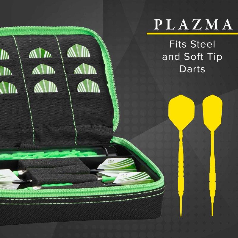 Casemaster Plazma Dart Case Black with Green Trim - Image 2