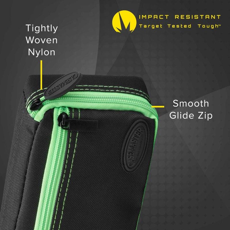 Casemaster Plazma Dart Case Black with Green Trim - Image 4