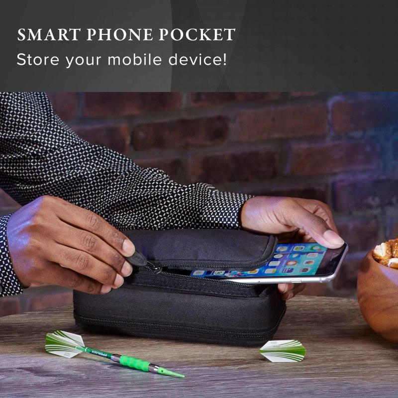 Casemaster Plazma Plus Dart Case with Black Zipper and Phone Pocket - Image 6