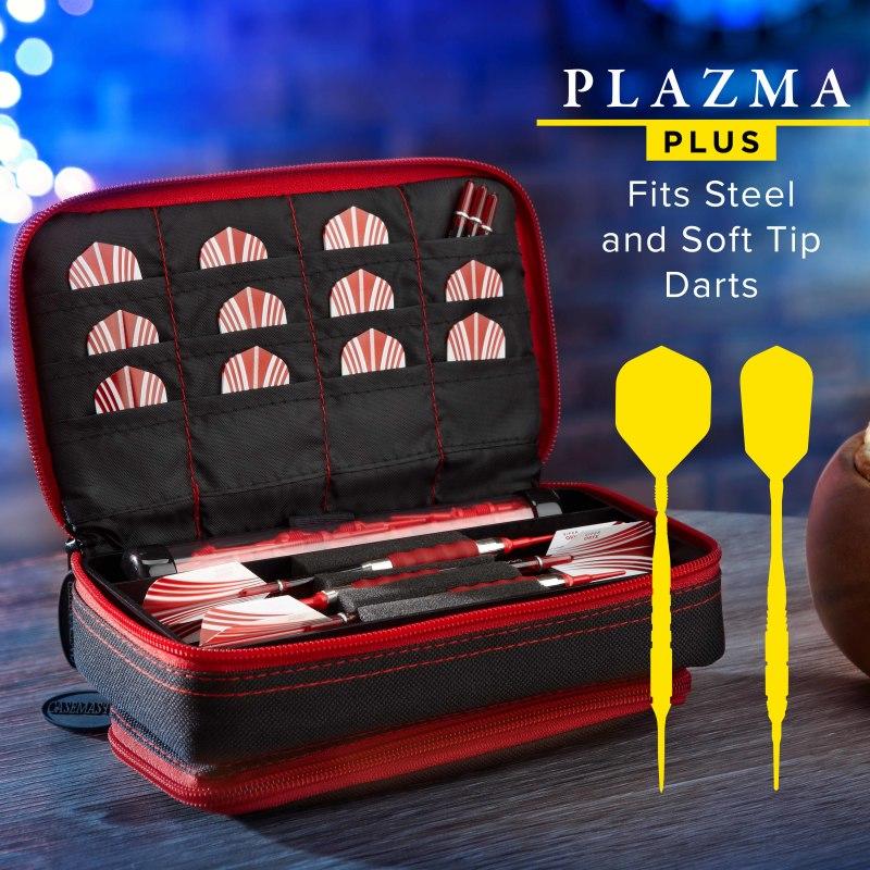 Casemaster Plazma Plus Dart Case Black with Ruby Zipper and Phone Pocket - Image 2