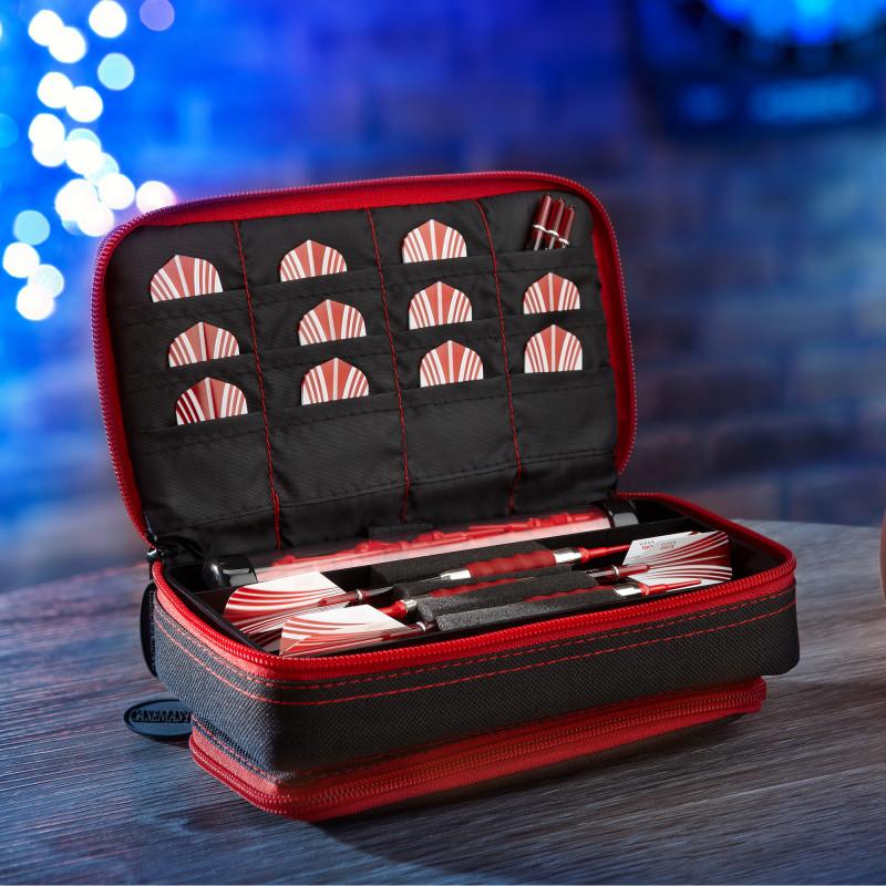 Casemaster Plazma Plus Dart Case Black with Ruby Zipper and Phone Pocket - Image 8