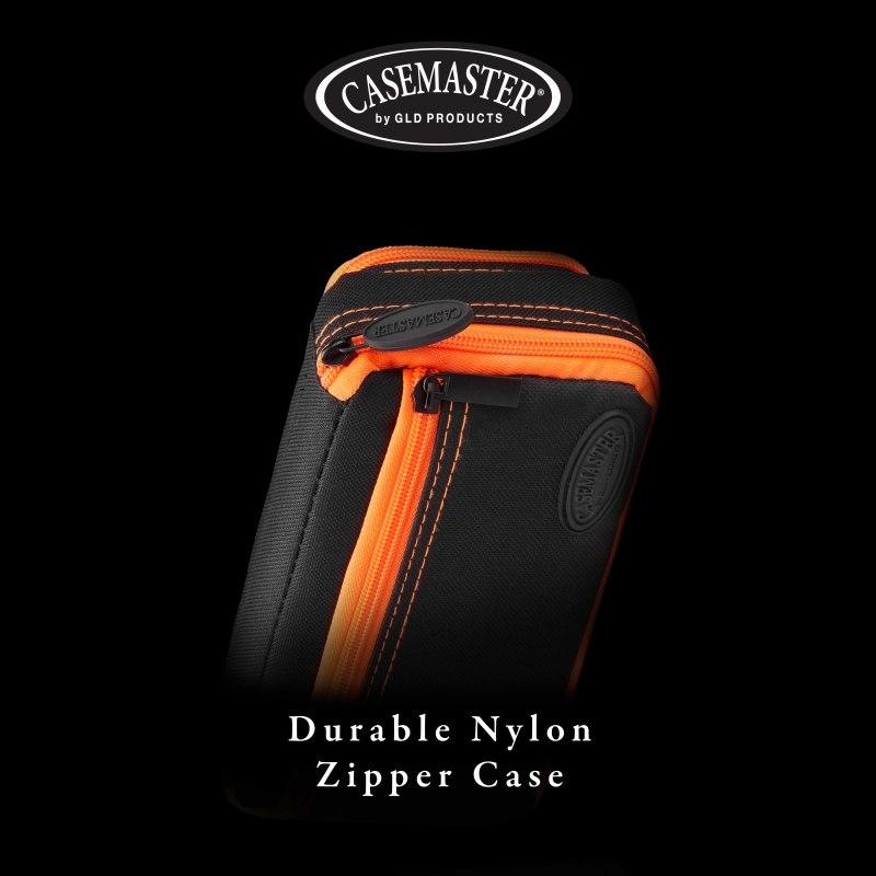 Casemaster Plazma Plus Dart Case Black with Orange Trim and Phone Pocket - Image 5