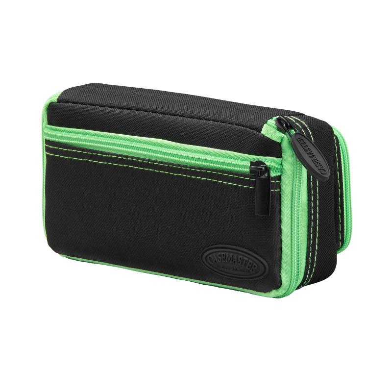 Casemaster Plazma Plus Dart Case Black with Green Trim and Phone Pocket - Image 11