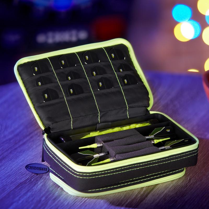 Casemaster Plazma Plus Dart Case Black with Yellow Trim and Phone Pocket - Image 8