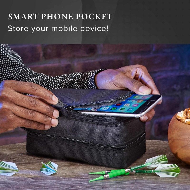 Casemaster Plazma Pro Dart Case with Black Zipper and Phone Pocket - Image 6