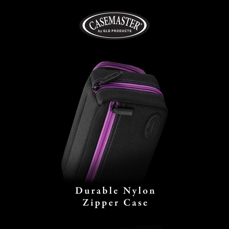 Casemaster Plazma Pro Dart Case Black with Amethyst Zipper and Phone Pocket - Image 5