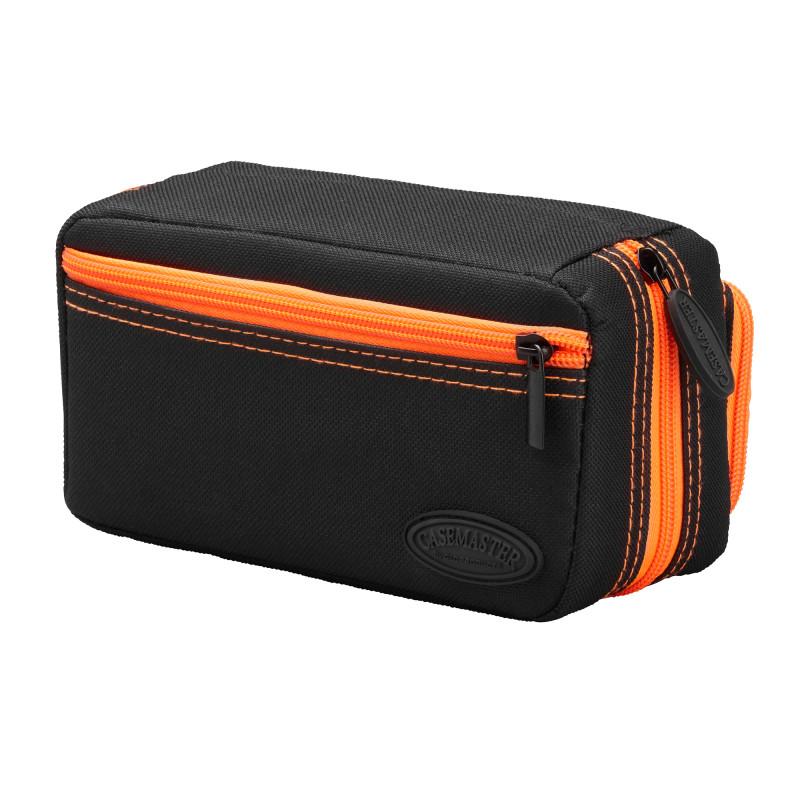 Casemaster Plazma Pro Dart Case Black with Orange Trim and Phone Pocket - Image 11