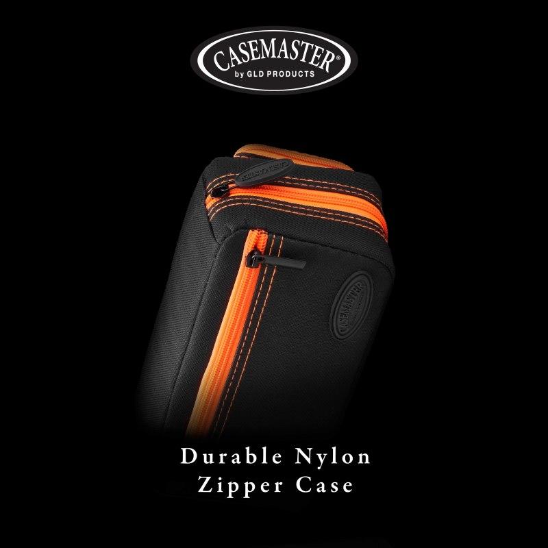 Casemaster Plazma Pro Dart Case Black with Orange Trim and Phone Pocket - Image 5