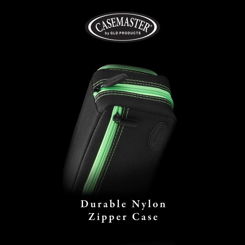 Casemaster Plazma Pro Dart Case Black with Green Trim and Phone Pocket - Image 5