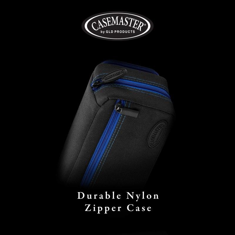 Casemaster Plazma Pro Dart Case Black with Sapphire Zipper and Phone Pocket - Image 5