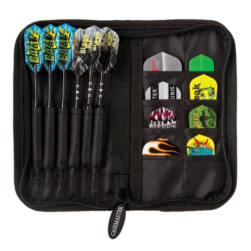 Casemaster Deluxe Black Nylon Dart Case - Image 7