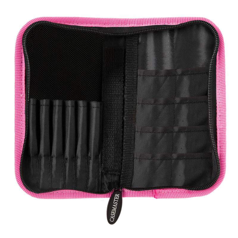 Casemaster Deluxe Pink Nylon Dart Case - Image 8