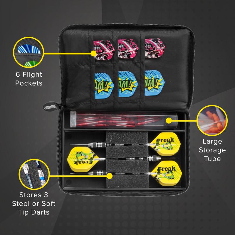 Casemaster Select Black Nylon Dart Case - Image 3