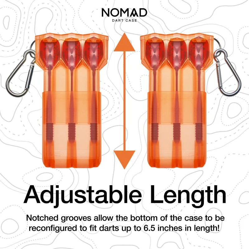 Casemaster Nomad Adjustable Dart Case Neon Orange - Image 4
