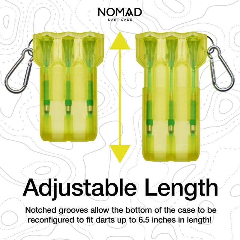 Casemaster Nomad Adjustable Dart Case Neon Yellow - Image 4