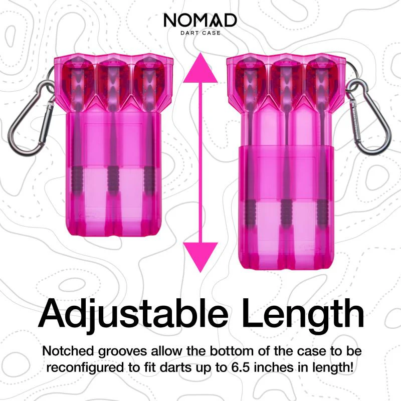 Casemaster Nomad Adjustable Dart Case Neon Pink - Image 4