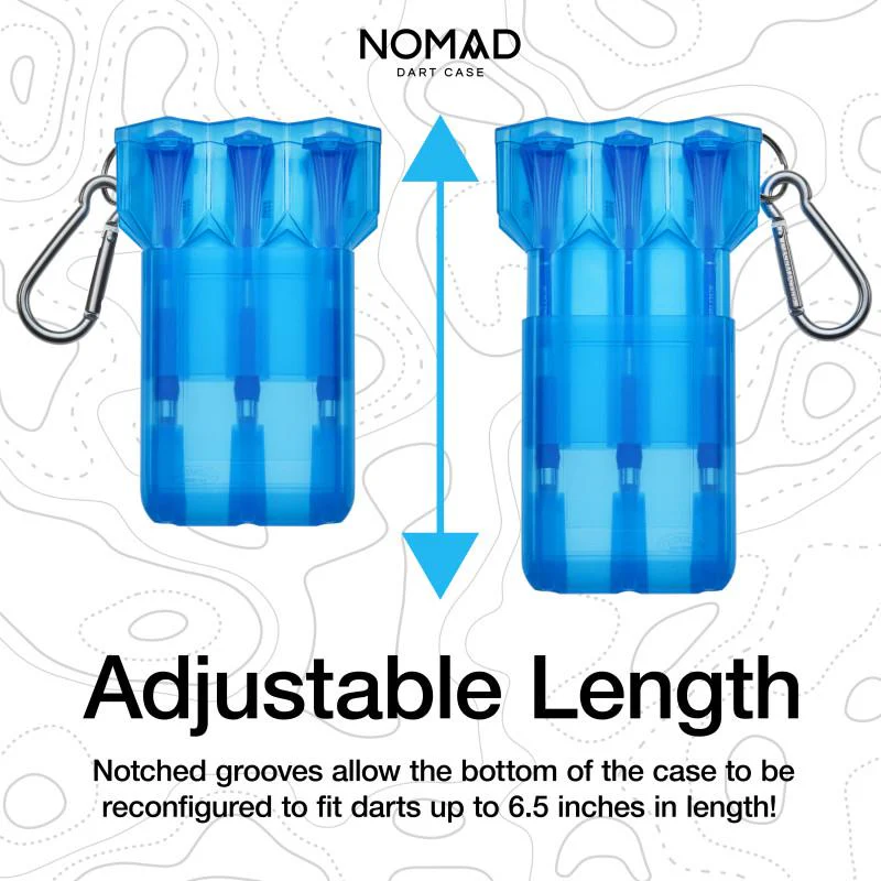Casemaster Nomad Adjustable Dart Case Neon Blue - Image 4