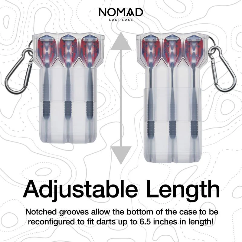 Casemaster Nomad Adjustable Dart Case Clear - Image 4