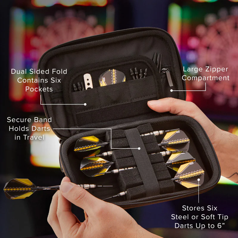 Casemaster Sentinel Dart Case Gold Maze Art Series - Image 2