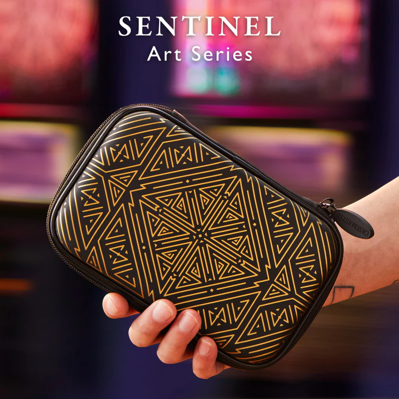 Casemaster Sentinel Dart Case Gold Maze Art Series - Image 4
