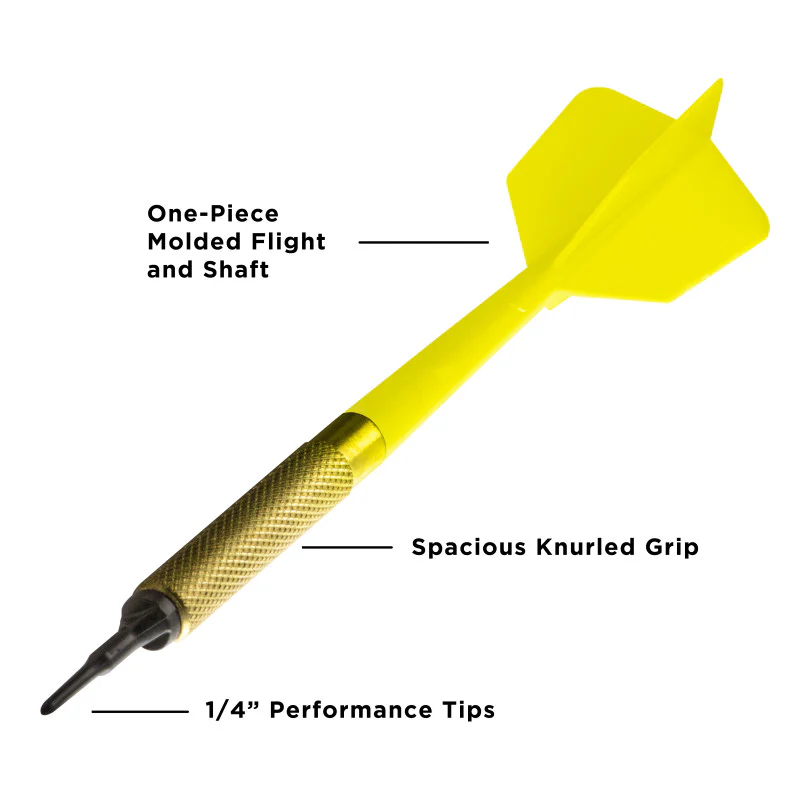 Viper Commercial Brass Bar Darts - Bag of 45 - Yellow - Image 5