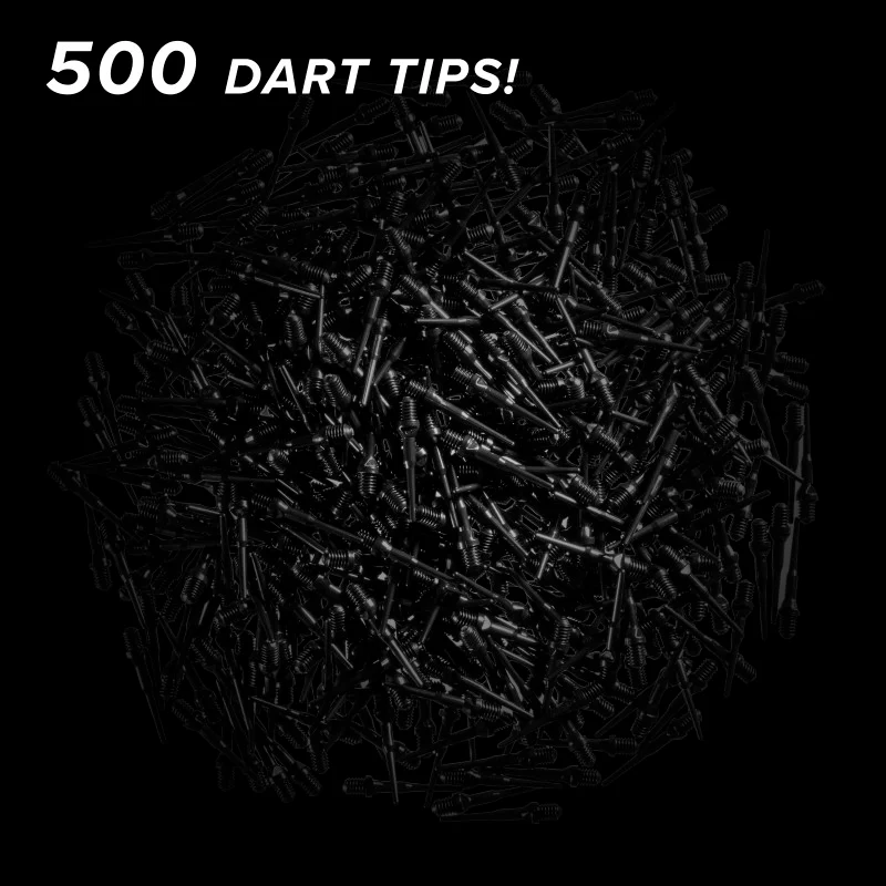 Viper Tufflex Tips II 2BA Black 500Ct Soft Dart Tips - Image 2