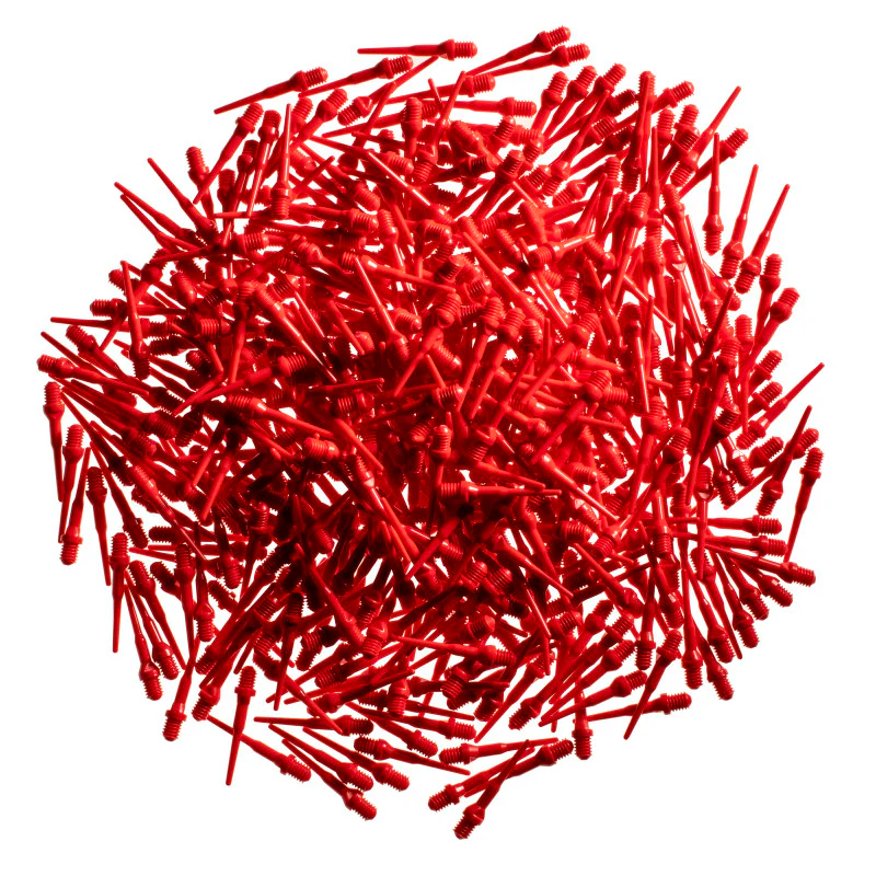 Viper Tufflex Tips II 2BA Red 500Ct Soft Dart Tips - Image 6