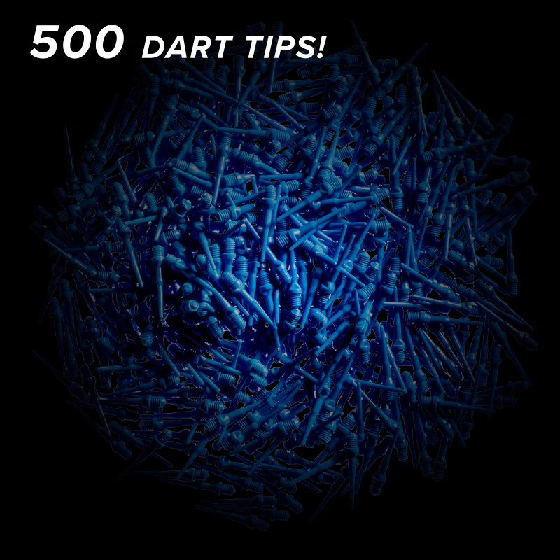 Viper Tufflex Tips II 2BA Blue 500Ct Soft Dart Tips - Image 2