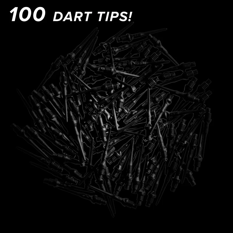Viper Tufflex Tips II 2BA Black 100Ct Soft Dart Tips - Image 2