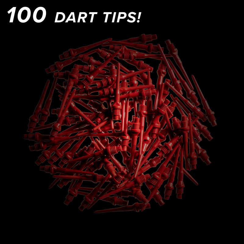 Viper Tufflex Tips II 2BA Red 100Ct Soft Dart Tips - Image 2