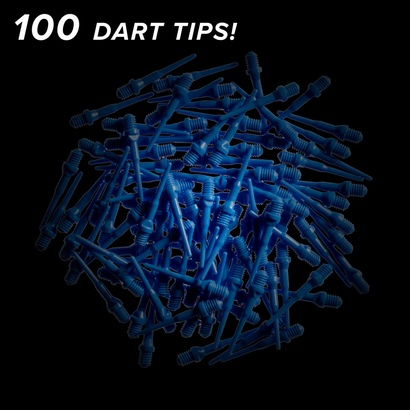 Viper Tufflex Tips II 2BA Blue 100Ct Soft Dart Tips - Image 2