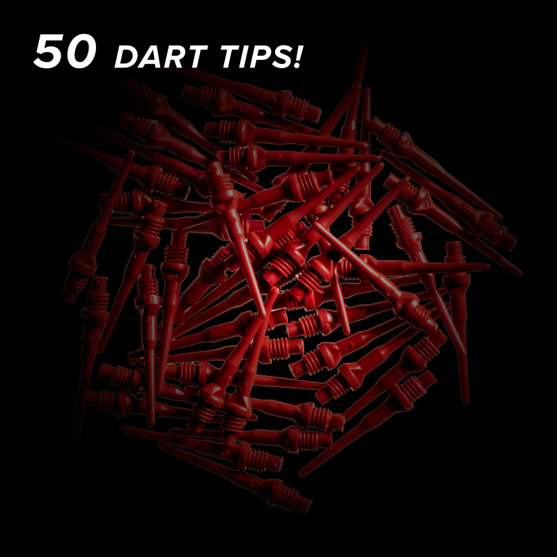 Viper Tufflex Tips II 2BA Red 50Ct Soft Dart Tips - Image 2