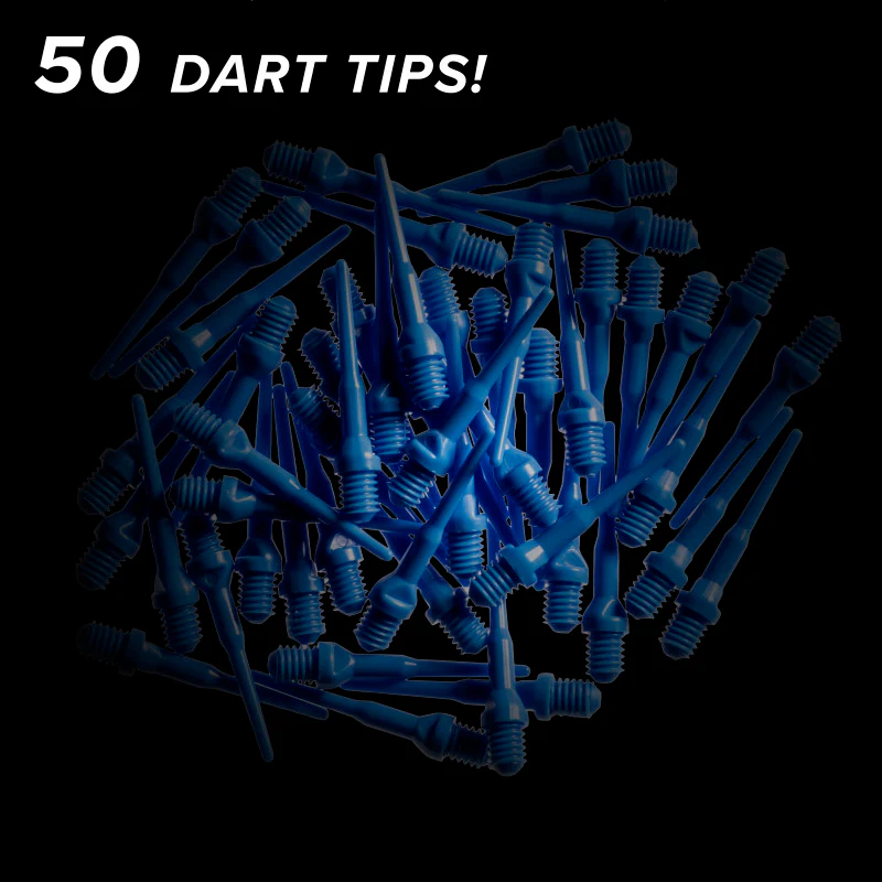 Viper Tufflex Tips II 2BA Blue 50Ct Soft Dart Tips - Image 2