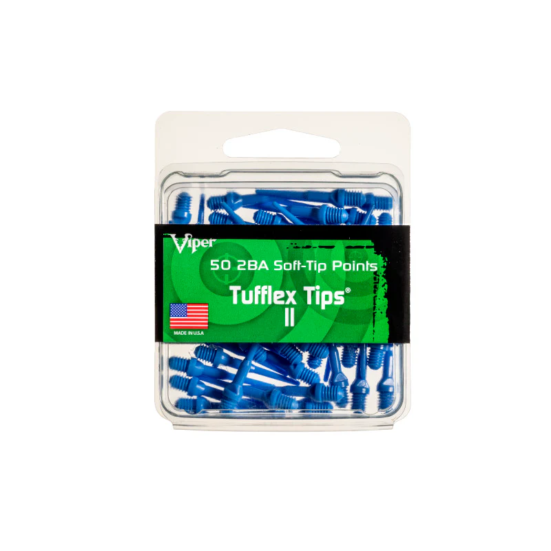 Viper Tufflex Tips II 2BA Blue 50Ct Soft Dart Tips - Image 3