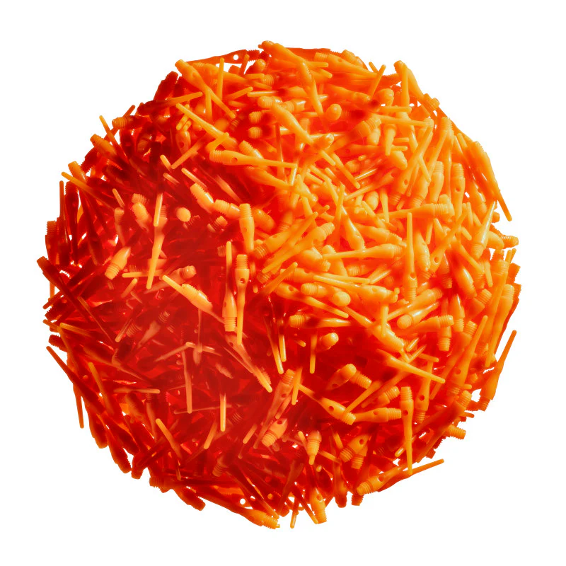 Viper Tufflex Tips III 2BA Orange 1000Ct Soft Dart Tips - Image 7