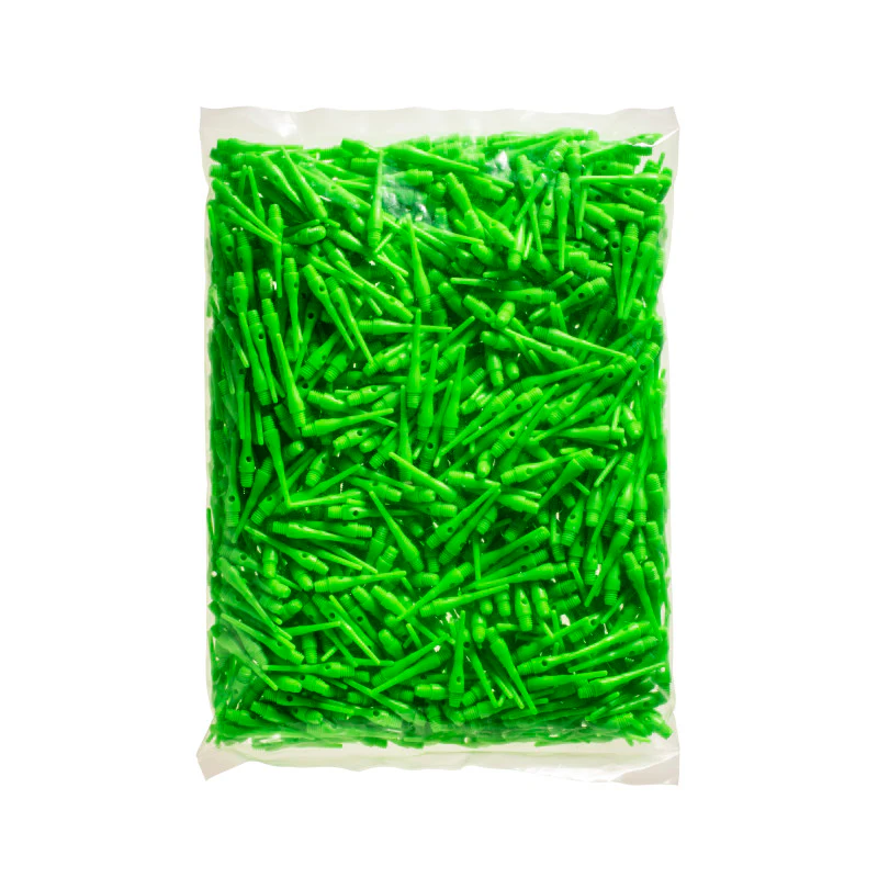 Viper Tufflex Tips III 2BA Green 1000Ct Soft Dart Tips - Image 4